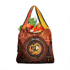 NAIDOC Week 2026 Personalised Grocery Bag 50 Years of Deadly Lizard Kangaroo Aboriginal Art