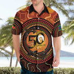NAIDOC Week 2026 Personalised Hawaiian Shirt 50 Years of Deadly Lizard Kangaroo Aboriginal Art