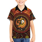 NAIDOC Week 2026 Personalised Hawaiian Shirt 50 Years of Deadly Lizard Kangaroo Aboriginal Art