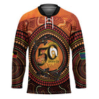 NAIDOC Week 2026 Personalised Hockey Jersey 50 Years of Deadly Lizard Kangaroo Aboriginal Art