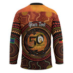 NAIDOC Week 2026 Personalised Hockey Jersey 50 Years of Deadly Lizard Kangaroo Aboriginal Art