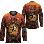 NAIDOC Week 2026 Personalised Hockey Jersey 50 Years of Deadly Lizard Kangaroo Aboriginal Art