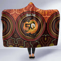 NAIDOC Week 2026 Personalised Hooded Blanket 50 Years of Deadly Lizard Kangaroo Aboriginal Art