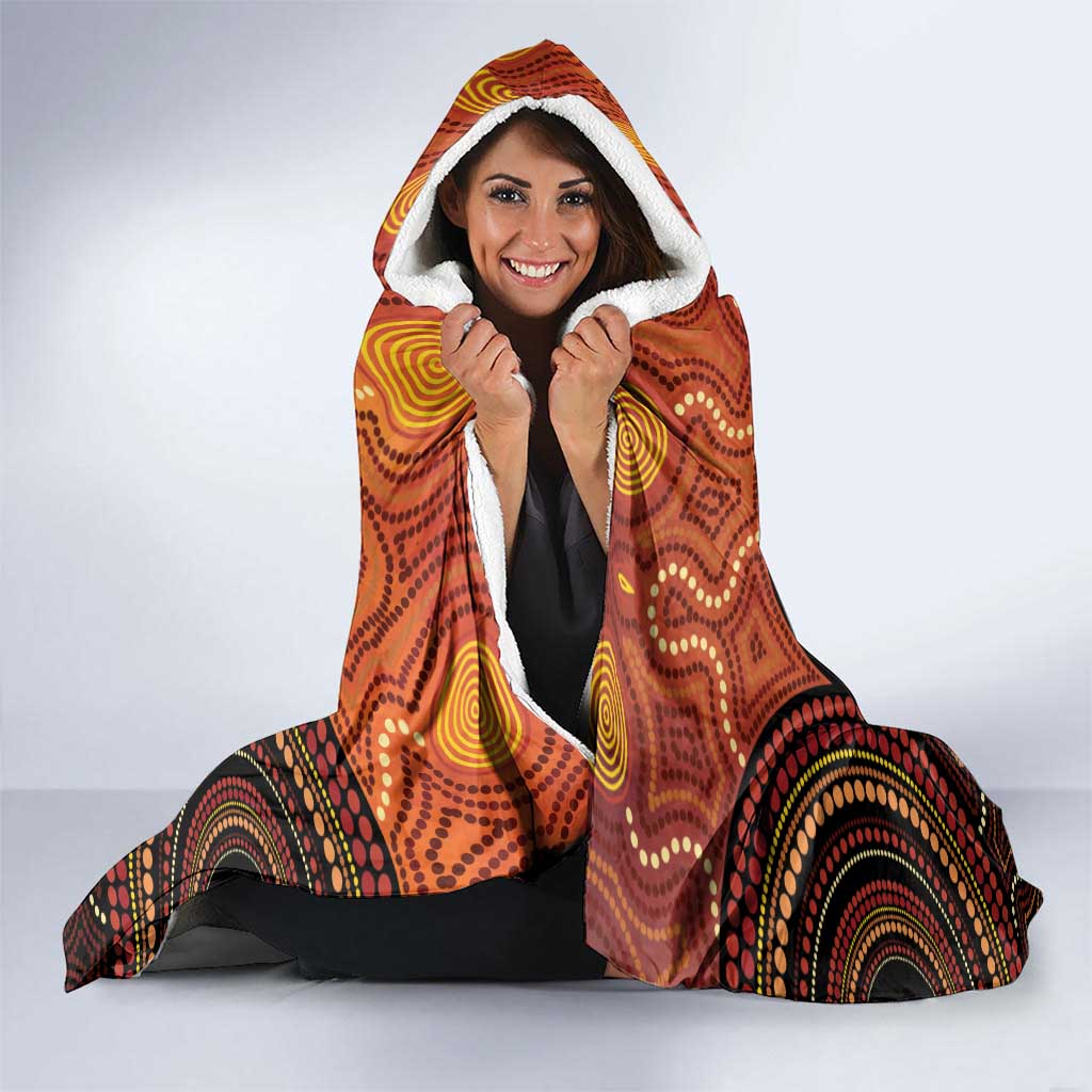 NAIDOC Week 2026 Personalised Hooded Blanket 50 Years of Deadly Lizard Kangaroo Aboriginal Art