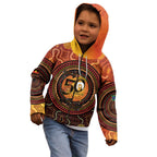 NAIDOC Week 2026 Personalised Kid Hoodie 50 Years of Deadly Lizard Kangaroo Aboriginal Art