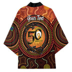 NAIDOC Week 2026 Personalised Kimono 50 Years of Deadly Lizard Kangaroo Aboriginal Art