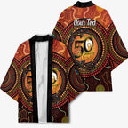 NAIDOC Week 2026 Personalised Kimono 50 Years of Deadly Lizard Kangaroo Aboriginal Art