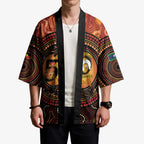NAIDOC Week 2026 Personalised Kimono 50 Years of Deadly Lizard Kangaroo Aboriginal Art