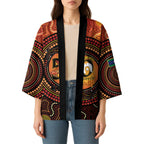 NAIDOC Week 2026 Personalised Kimono 50 Years of Deadly Lizard Kangaroo Aboriginal Art
