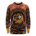NAIDOC Week 2026 Personalised Long Sleeve Shirt 50 Years of Deadly Lizard Kangaroo Aboriginal Art