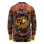 NAIDOC Week 2026 Personalised Long Sleeve Shirt 50 Years of Deadly Lizard Kangaroo Aboriginal Art
