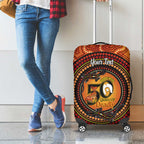 NAIDOC Week 2026 Personalised Luggage Cover 50 Years of Deadly Lizard Kangaroo Aboriginal Art