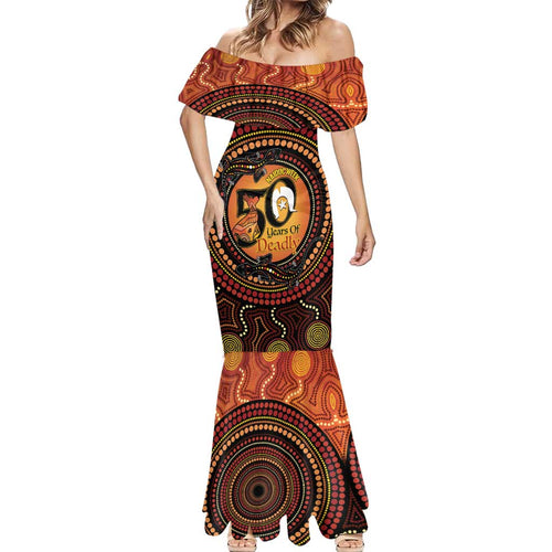NAIDOC Week 2026 Personalised Mermaid Dress 50 Years of Deadly Lizard Kangaroo Aboriginal Art