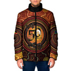 NAIDOC Week 2026 Personalised Padded Jacket 50 Years of Deadly Lizard Kangaroo Aboriginal Art