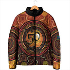 NAIDOC Week 2026 Personalised Padded Jacket 50 Years of Deadly Lizard Kangaroo Aboriginal Art