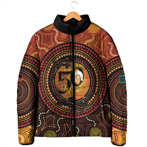 NAIDOC Week 2026 Personalised Padded Jacket 50 Years of Deadly Lizard Kangaroo Aboriginal Art