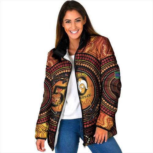 NAIDOC Week 2026 Personalised Padded Jacket 50 Years of Deadly Lizard Kangaroo Aboriginal Art