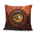NAIDOC Week 2026 Personalised Pillow Cover 50 Years of Deadly Lizard Kangaroo Aboriginal Art