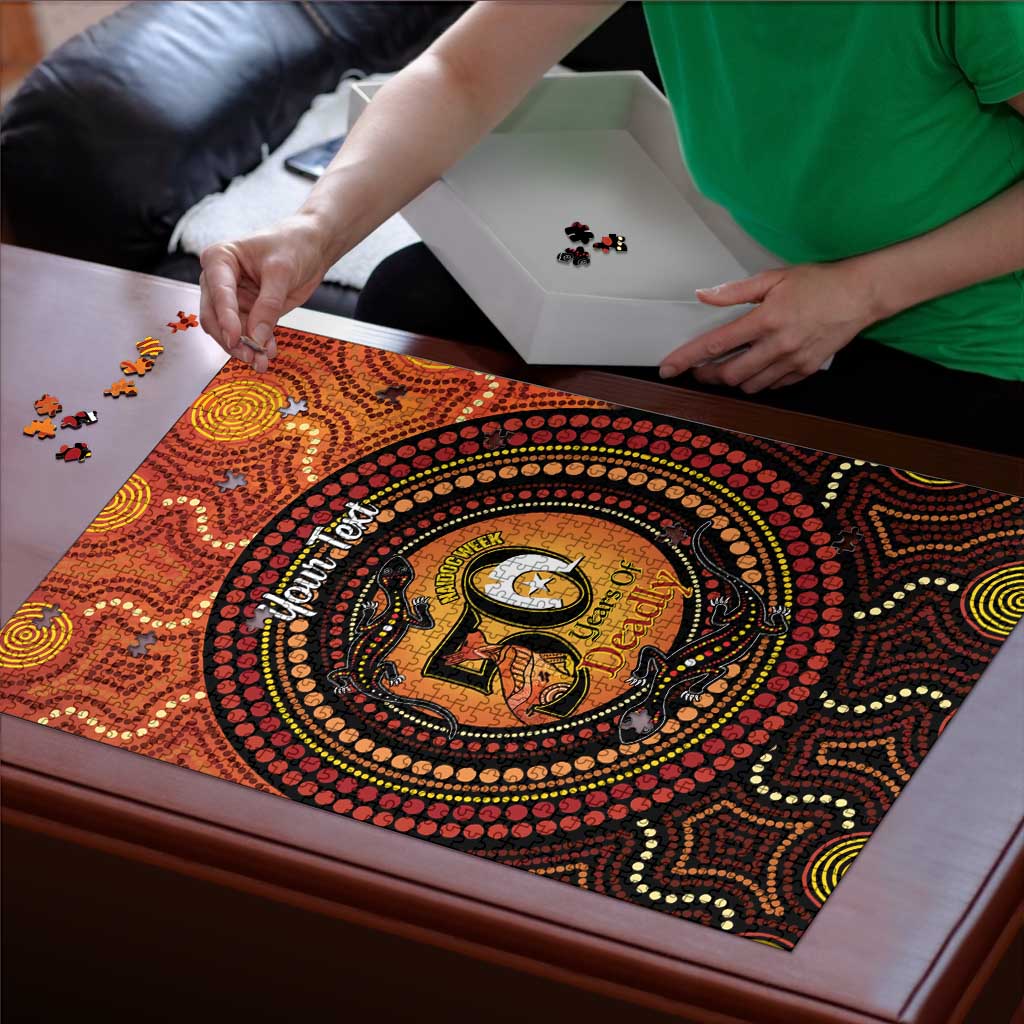 NAIDOC Week 2026 Personalised Puzzle 50 Years of Deadly Lizard Kangaroo Aboriginal Art