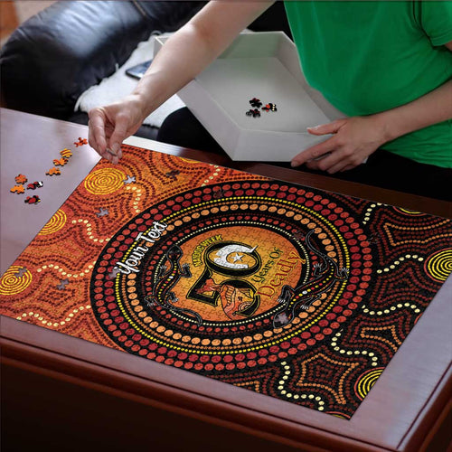 NAIDOC Week 2026 Personalised Puzzle 50 Years of Deadly Lizard Kangaroo Aboriginal Art