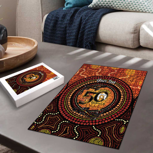 NAIDOC Week 2026 Personalised Puzzle 50 Years of Deadly Lizard Kangaroo Aboriginal Art