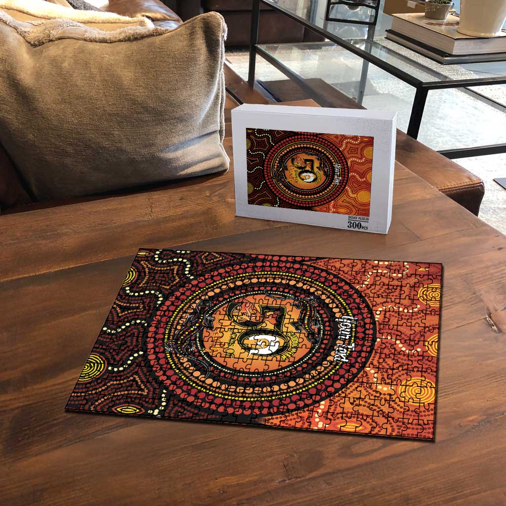 NAIDOC Week 2026 Personalised Puzzle 50 Years of Deadly Lizard Kangaroo Aboriginal Art