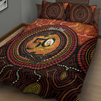 NAIDOC Week 2026 Personalised Quilt Bed Set 50 Years of Deadly Lizard Kangaroo Aboriginal Art
