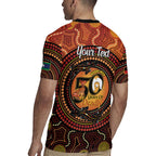 NAIDOC Week 2026 Personalised Rugby Jersey 50 Years of Deadly Lizard Kangaroo Aboriginal Art