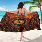 NAIDOC Week 2026 Personalised Sarong 50 Years of Deadly Lizard Kangaroo Aboriginal Art