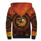 NAIDOC Week 2026 Personalised Sherpa Hoodie 50 Years of Deadly Lizard Kangaroo Aboriginal Art