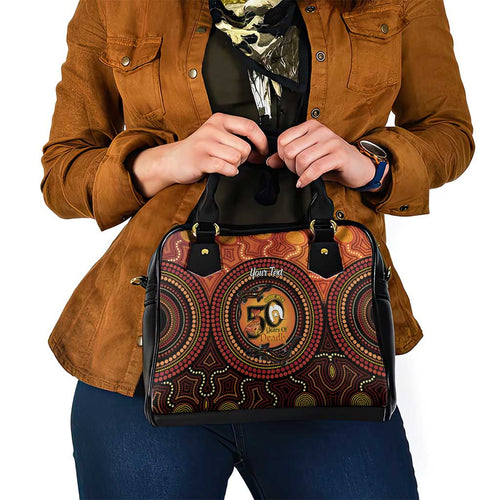 NAIDOC Week 2026 Personalised Shoulder Handbag 50 Years of Deadly Lizard Kangaroo Aboriginal Art