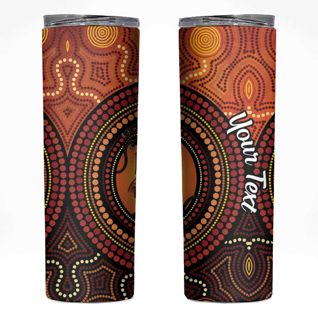 NAIDOC Week 2026 Personalised Skinny Tumbler 50 Years of Deadly Lizard Kangaroo Aboriginal Art