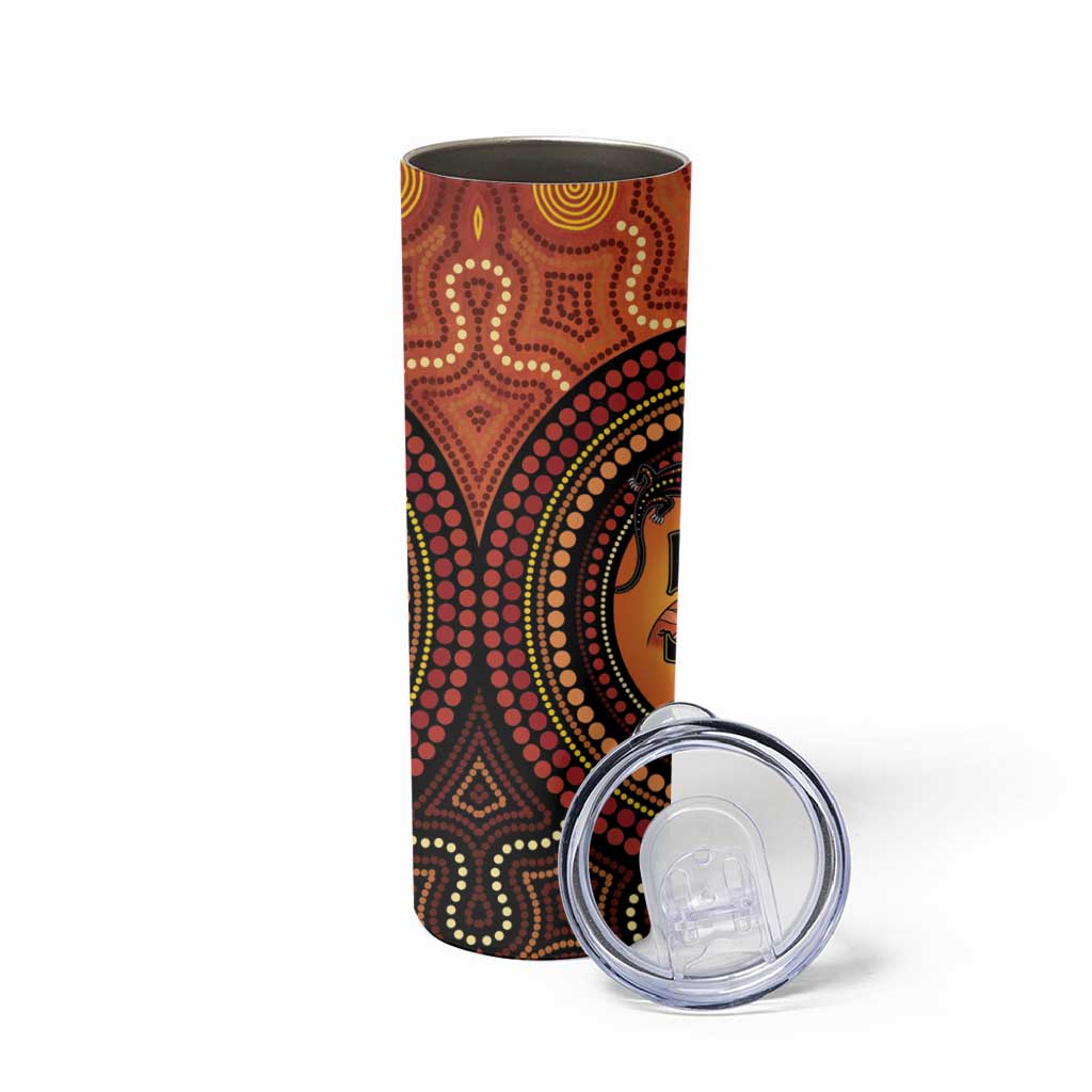 NAIDOC Week 2026 Personalised Skinny Tumbler 50 Years of Deadly Lizard Kangaroo Aboriginal Art
