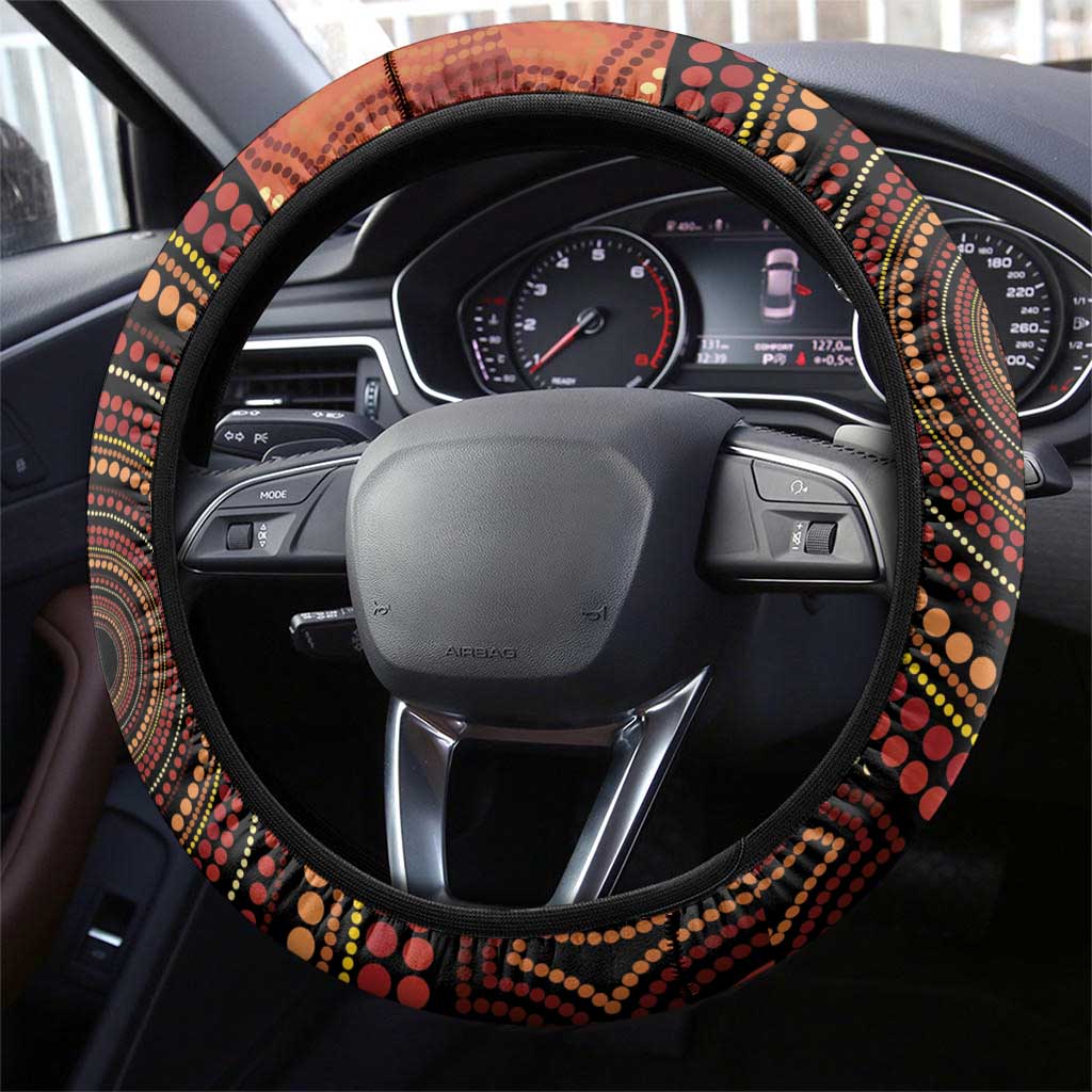 NAIDOC Week 2026 Steering Wheel Cover 50 Years of Deadly Lizard Kangaroo Aboriginal Art