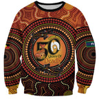 NAIDOC Week 2026 Personalised Sweatshirt 50 Years of Deadly Lizard Kangaroo Aboriginal Art