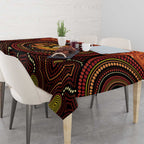 NAIDOC Week 2026 Personalised Tablecloth 50 Years of Deadly Lizard Kangaroo Aboriginal Art