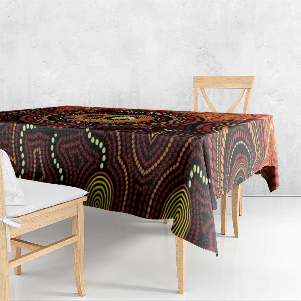 NAIDOC Week 2026 Personalised Tablecloth 50 Years of Deadly Lizard Kangaroo Aboriginal Art