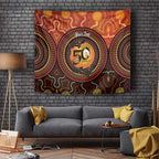 NAIDOC Week 2026 Personalised Tapestry 50 Years of Deadly Lizard Kangaroo Aboriginal Art
