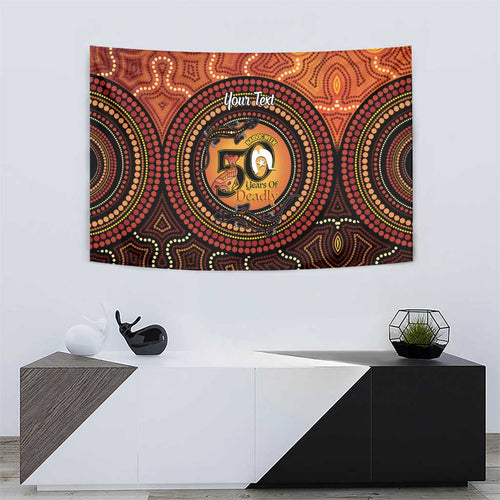 NAIDOC Week 2026 Personalised Tapestry 50 Years of Deadly Lizard Kangaroo Aboriginal Art