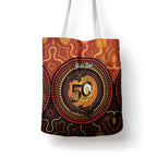 NAIDOC Week 2026 Personalised Tote Bag 50 Years of Deadly Lizard Kangaroo Aboriginal Art