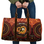 NAIDOC Week 2026 Personalised Travel Bag 50 Years of Deadly Lizard Kangaroo Aboriginal Art