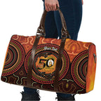 NAIDOC Week 2026 Personalised Travel Bag 50 Years of Deadly Lizard Kangaroo Aboriginal Art