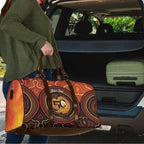 NAIDOC Week 2026 Personalised Travel Bag 50 Years of Deadly Lizard Kangaroo Aboriginal Art