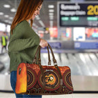NAIDOC Week 2026 Personalised Travel Bag 50 Years of Deadly Lizard Kangaroo Aboriginal Art