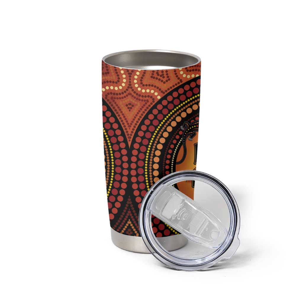 NAIDOC Week 2026 Personalised Tumbler Cup 50 Years of Deadly Lizard Kangaroo Aboriginal Art