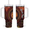 NAIDOC Week 2026 Personalised Tumbler With Handle 50 Years of Deadly Lizard Kangaroo Aboriginal Art