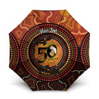 NAIDOC Week 2026 Personalised Umbrella 50 Years of Deadly Lizard Kangaroo Aboriginal Art