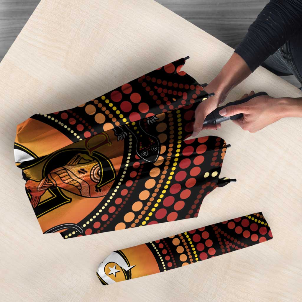 NAIDOC Week 2026 Personalised Umbrella 50 Years of Deadly Lizard Kangaroo Aboriginal Art
