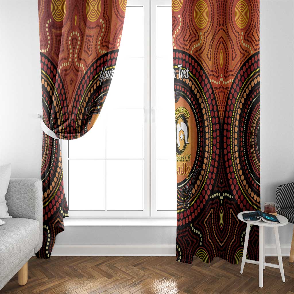 NAIDOC Week 2026 Personalised Window Curtain 50 Years of Deadly Lizard Kangaroo Aboriginal Art