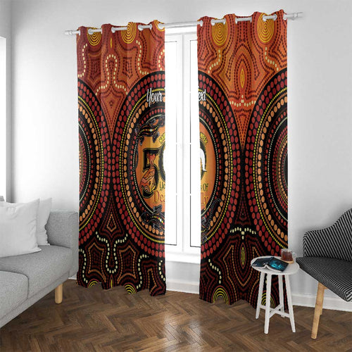 NAIDOC Week 2026 Personalised Window Curtain 50 Years of Deadly Lizard Kangaroo Aboriginal Art